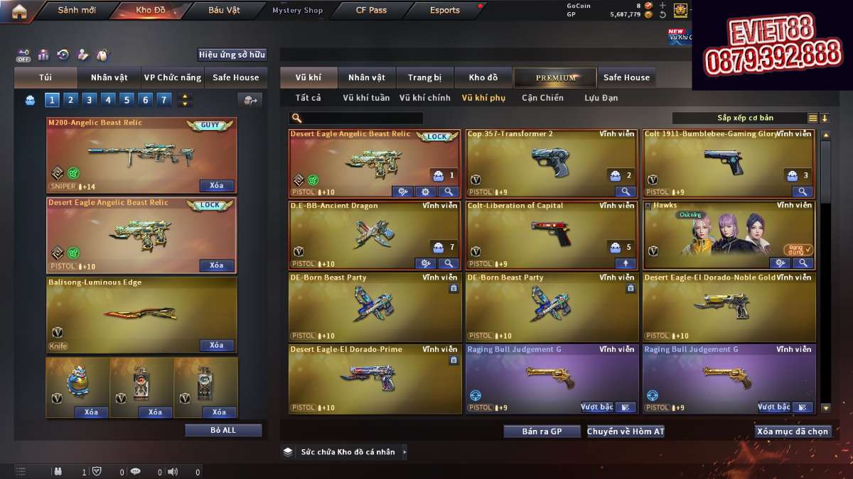 shop acc cf uy tin gia re
